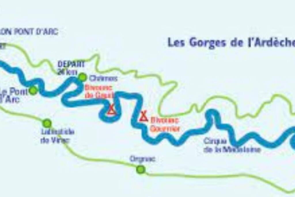 La O'Liso Gorges De L'Ardeche Vila Salavas Exterior foto